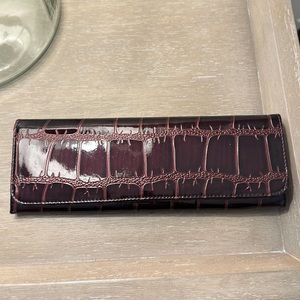 Burgundy clutch women’s evening bag